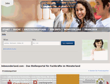 Tablet Screenshot of jobwunderland.com